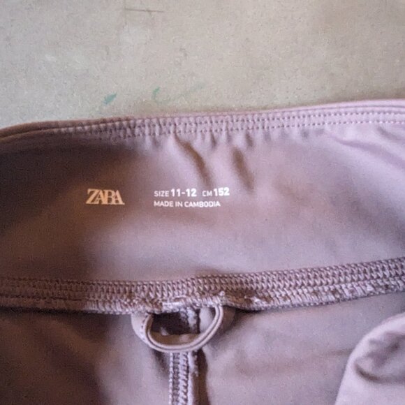 Zara BALLET LEGGINGS Eggplant |11-12 years - Picture 9 of 16
